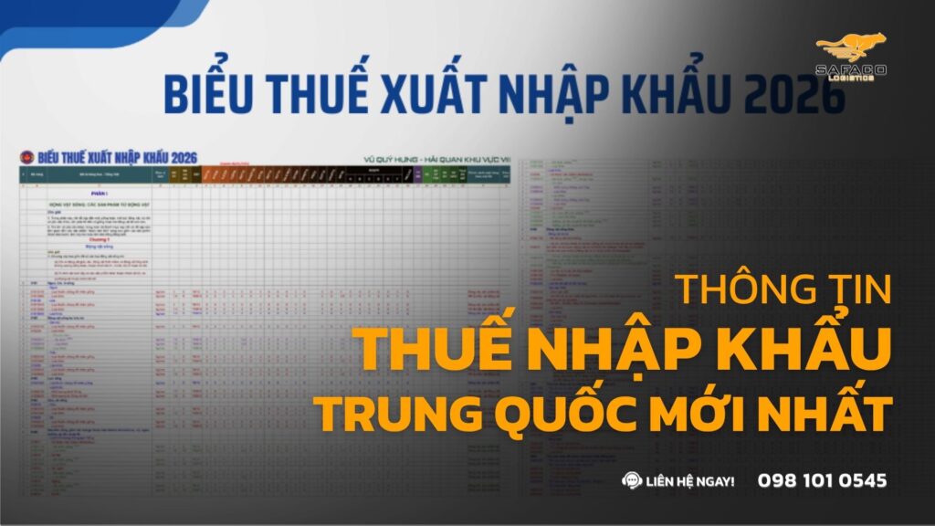 Chính Sách Thuế Nhập Khẩu Trung Quốc 2026 [Cập Nhật Mới Nhất]