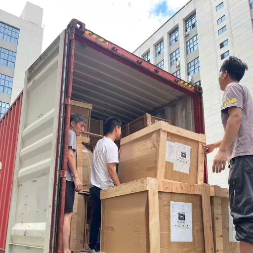 Xếp hàng hóa xuống cho khách